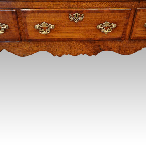 George III cabriole leg dresser base apron