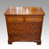 Georgian feathered oak chest