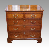 Georgian feathered oak chest