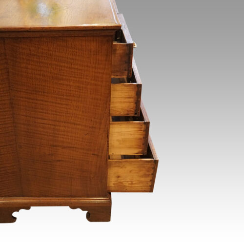 Georgian feathered oak chest drawer lining