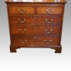 Georgian feathered oak chest front