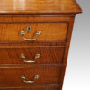 Georgian feathered oak chest handle