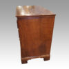 Georgian feathered oak chest side
