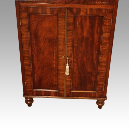 Georgian mahogany small chiffonier doors