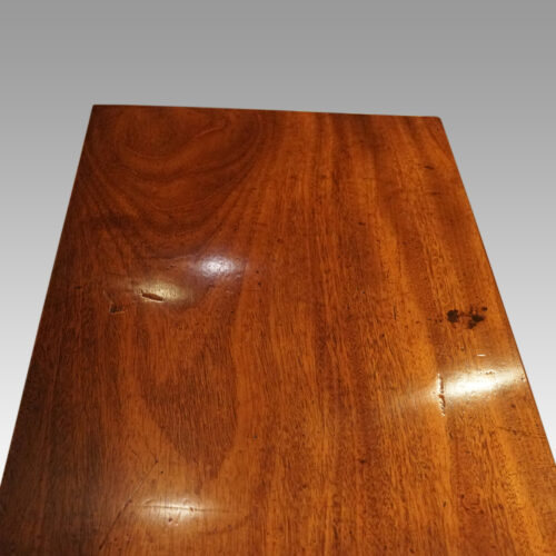 Georgian mahogany small chiffonier top end