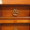 Pair Georgian style bedside chests handle drawer