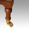 Pair Georgian style bedside chests leg