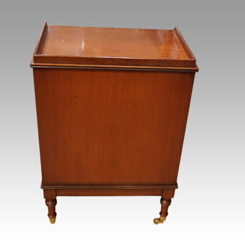 Pair Georgian style bedside chests rear