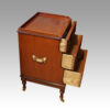 Pair Georgian style bedside chests side view