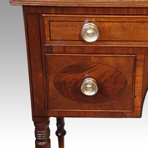 Regency mahogany dressing table box drawer
