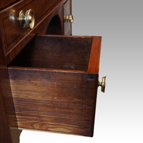 Regency mahogany dressing table dovetails