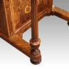 Victorian inlaid walnut Davenport desk front leg