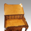 Victorian inlaid walnut Davenport desk interior