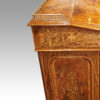 Victorian inlaid walnut Davenport desk side inlays