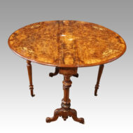 Victorian inlaid walnut Sutherland table