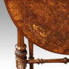 Victorian inlaid walnut Sutherland table edge inlay