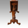 Victorian inlaid walnut Sutherland table end view