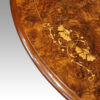 Victorian inlaid walnut Sutherland table inlay detail top