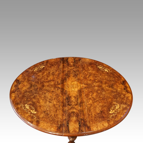 Victorian inlaid walnut Sutherland table top