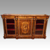 Victorian inlaid walnut credenza
