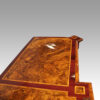 Victorian inlaid walnut credenza end view top