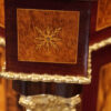 Victorian inlaid walnut credenza foliate inlay