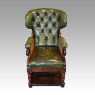 Victorian mahogany reclining reading chair
