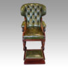 Victorian mahogany reclining reading chair slide