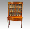 Victorian satinwood inlaid display cabinet