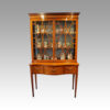 Victorian satinwood inlaid display cabinet front