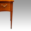 Victorian satinwood inlaid display cabinet front leg