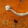 Victorian satinwood inlaid display cabinet handle
