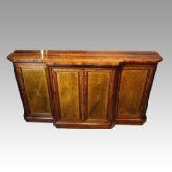 William IV rosewood breakfront side cabinet