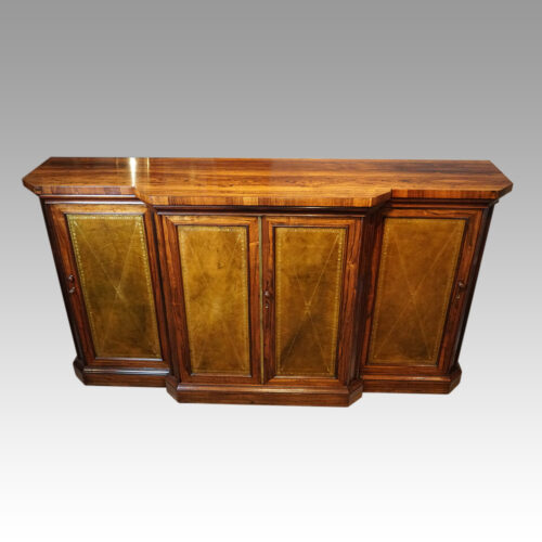 William IV rosewood breakfront side cabinet