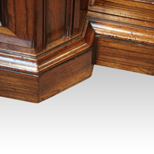 William IV rosewood breakfront side cabinet plinth