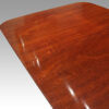 Antique mahogany twin pillar dining table end