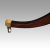 Antique mahogany twin pillar dining table leg view