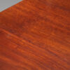 Antique mahogany twin pillar dining table top up detail colour