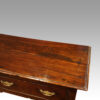 Antique oak serving dresser base end detail