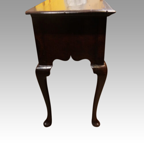 Antique oak serving dresser base end view