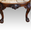 George I style walnut armchair apron