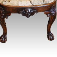 George I style walnut armchair apron