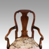 George I style walnut armchair back