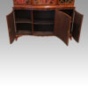 George V mahogany breakfront bookcase base cupboards