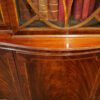 George V mahogany breakfront bookcase bow top