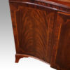 George V mahogany breakfront bookcase door inlaid banding