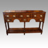 Georgian oak potboard dresser front