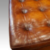 Large leather banquette pouffe corner