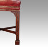 Pair of Chinese Chippendale mahogany stools fret
