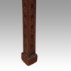 Pair of Chinese Chippendale mahogany stools leg detail